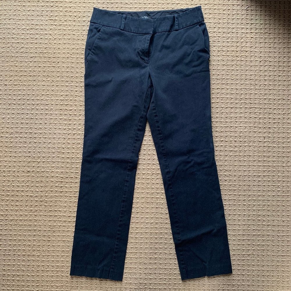 LOFT Marisa Fit Black Pants